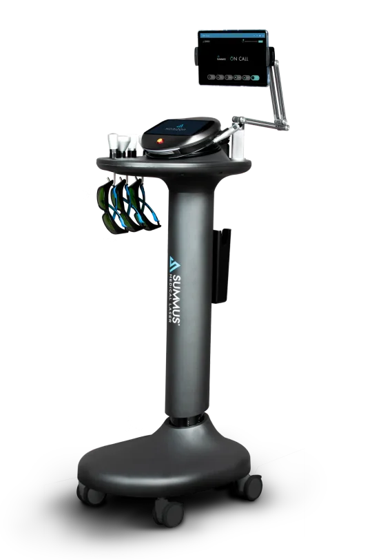 Manufacturer image of the Summus Horizon laser, touchscreen and handpiece